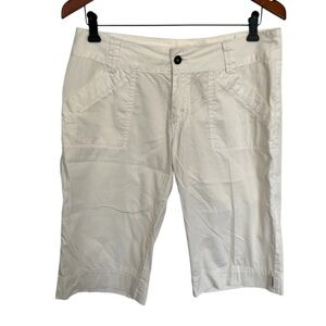 Prana women’s off White Casual Shorts size 8